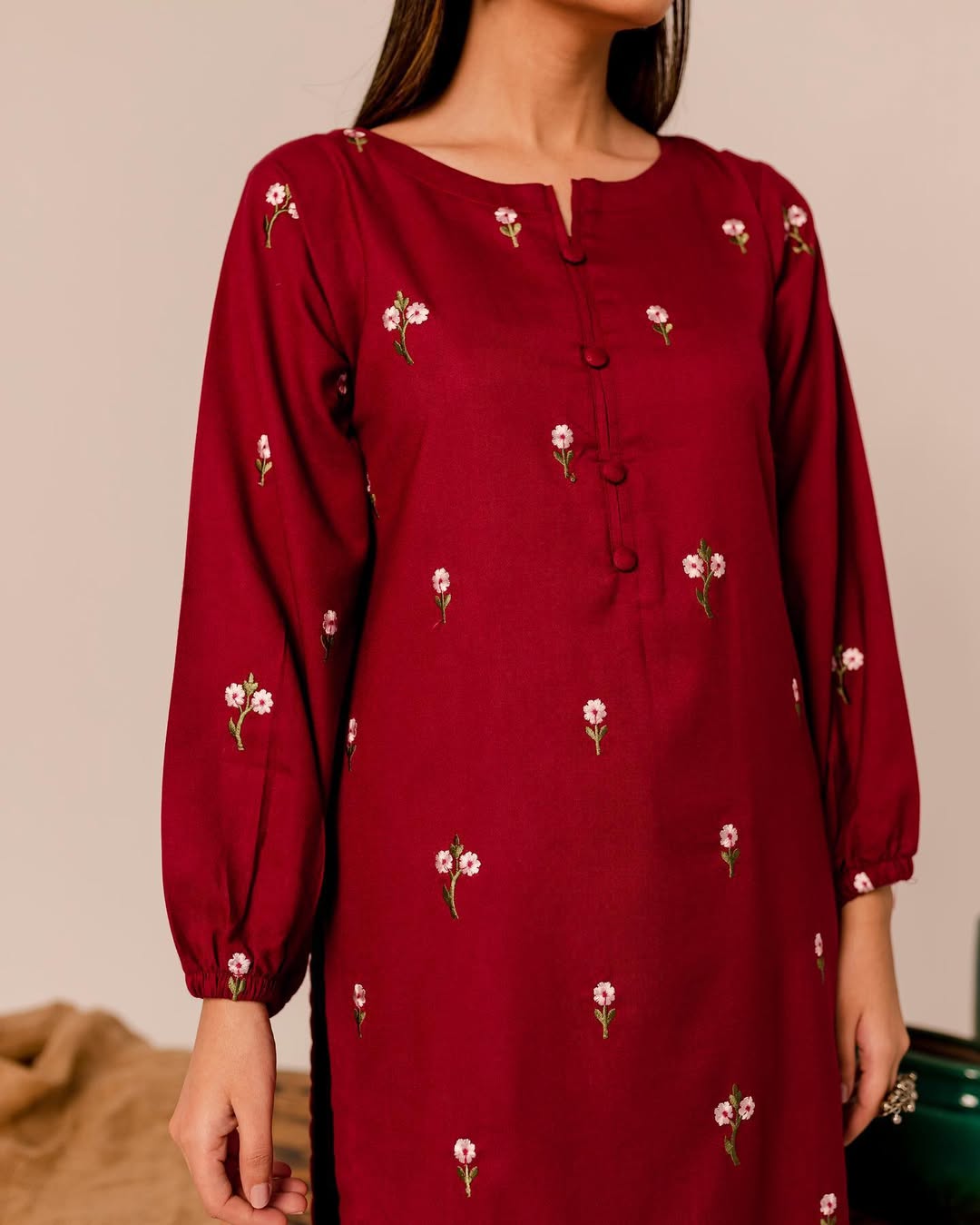 EMBROIDED GULAB 2PC