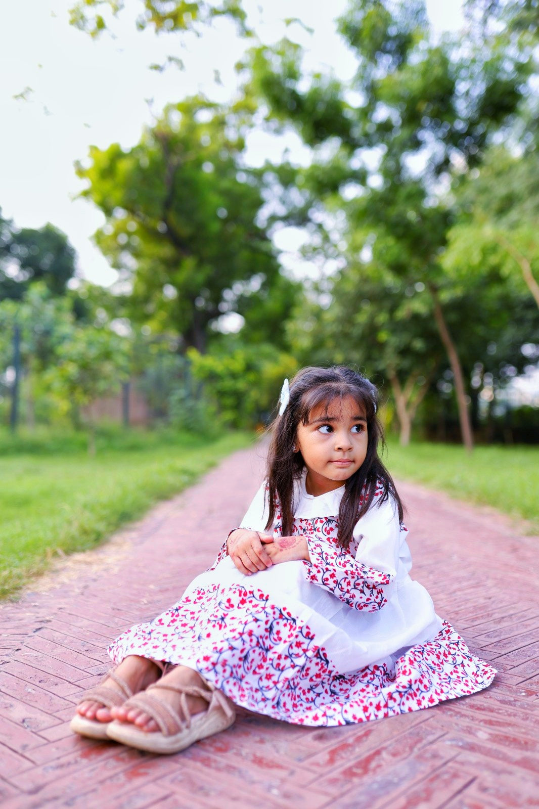 KIDS COTTON LONG FROCK