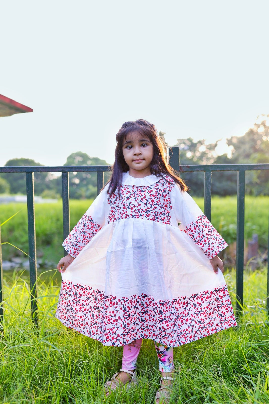 KIDS COTTON LONG FROCK