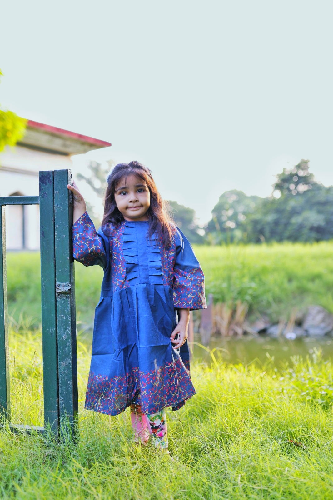 KIDS COTTON LONG SHIRT