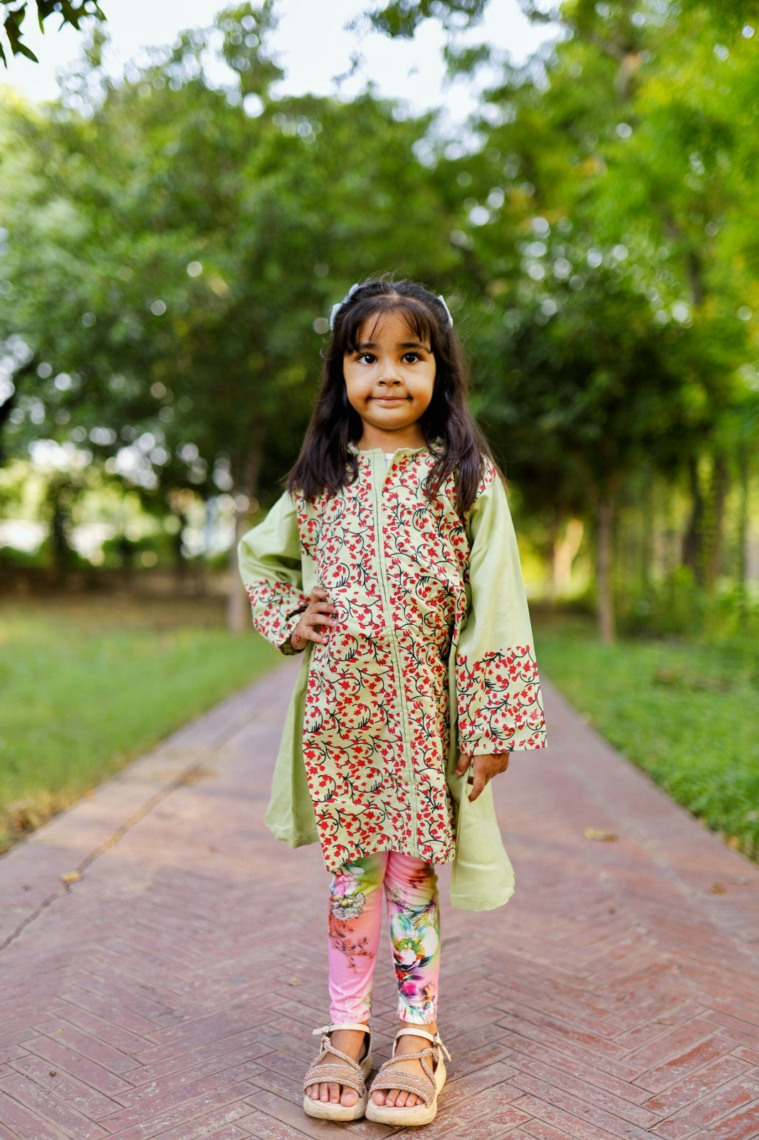 KIDS COTTON LONG SHIRT