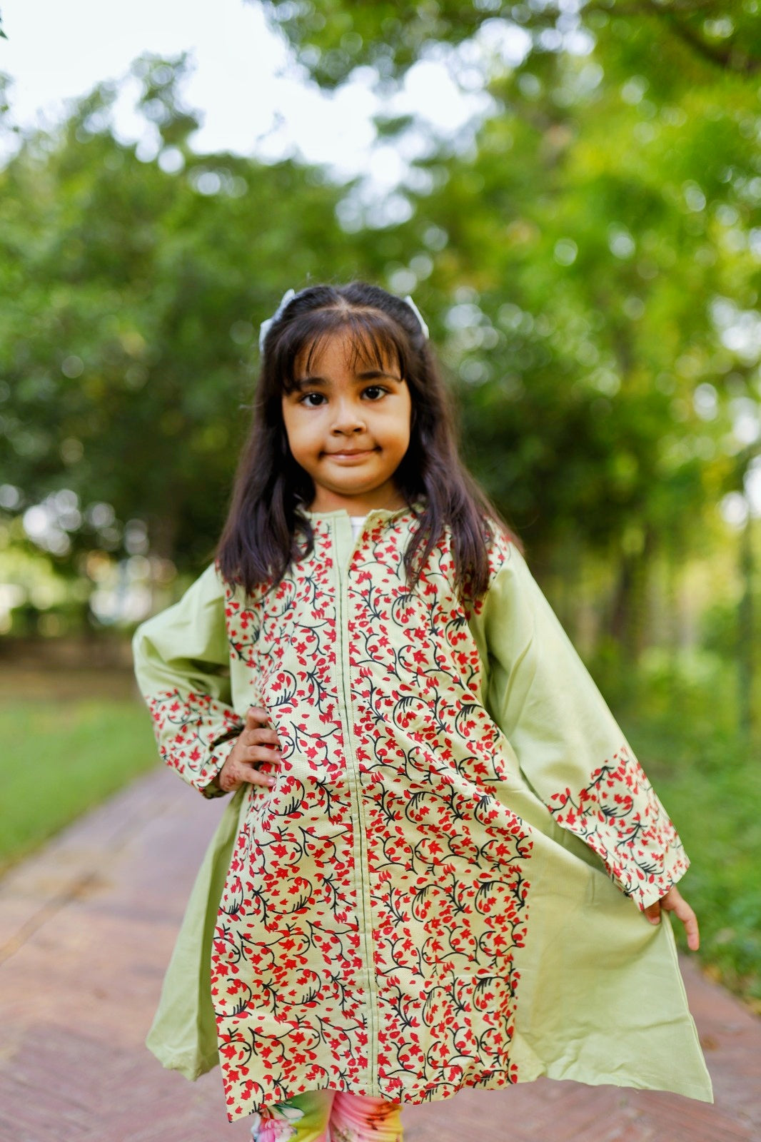 KIDS COTTON LONG SHIRT